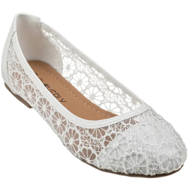 Crochet Lace Ballet Flats™