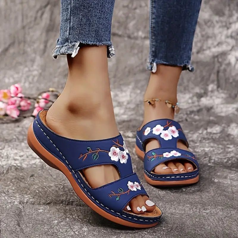 Floral Embroidered Sandals™