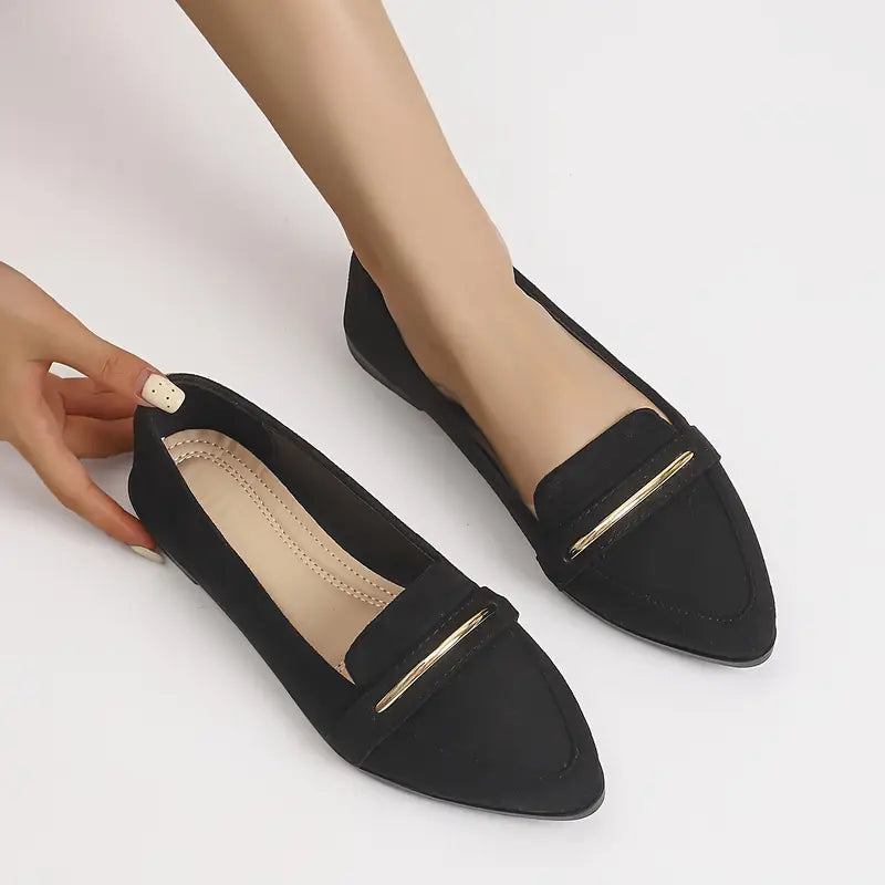 Colette Gold Trim Flats™