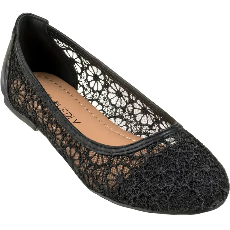Crochet Lace Ballet Flats™