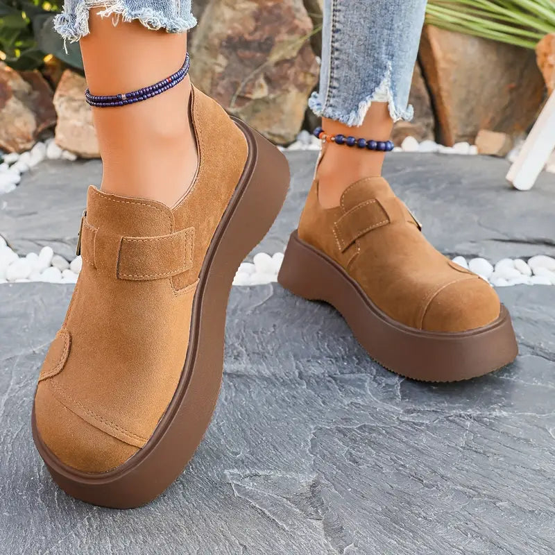 Velvet Suede Lift Buckle Platforms™