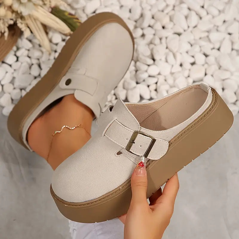 Retro Thick-Soled Half-Slippers™