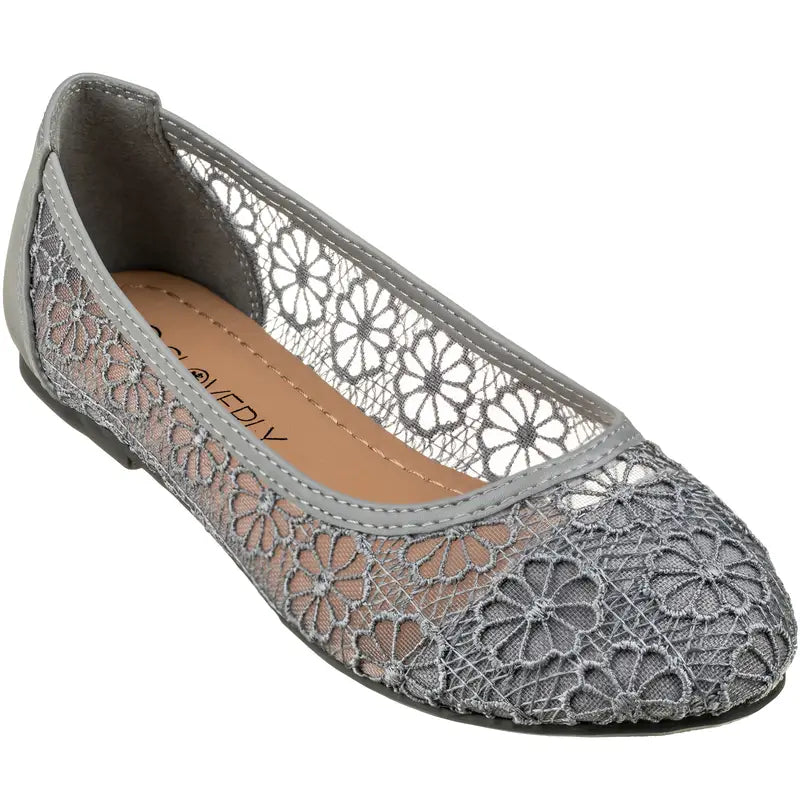 Crochet Lace Ballet Flats™