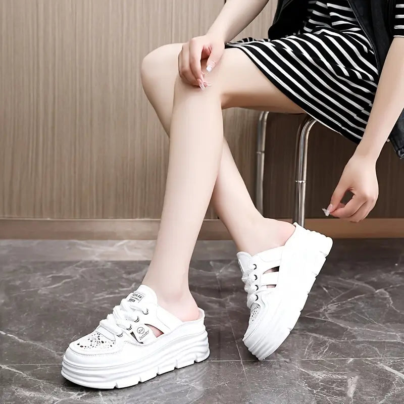 White Backless Shoes™