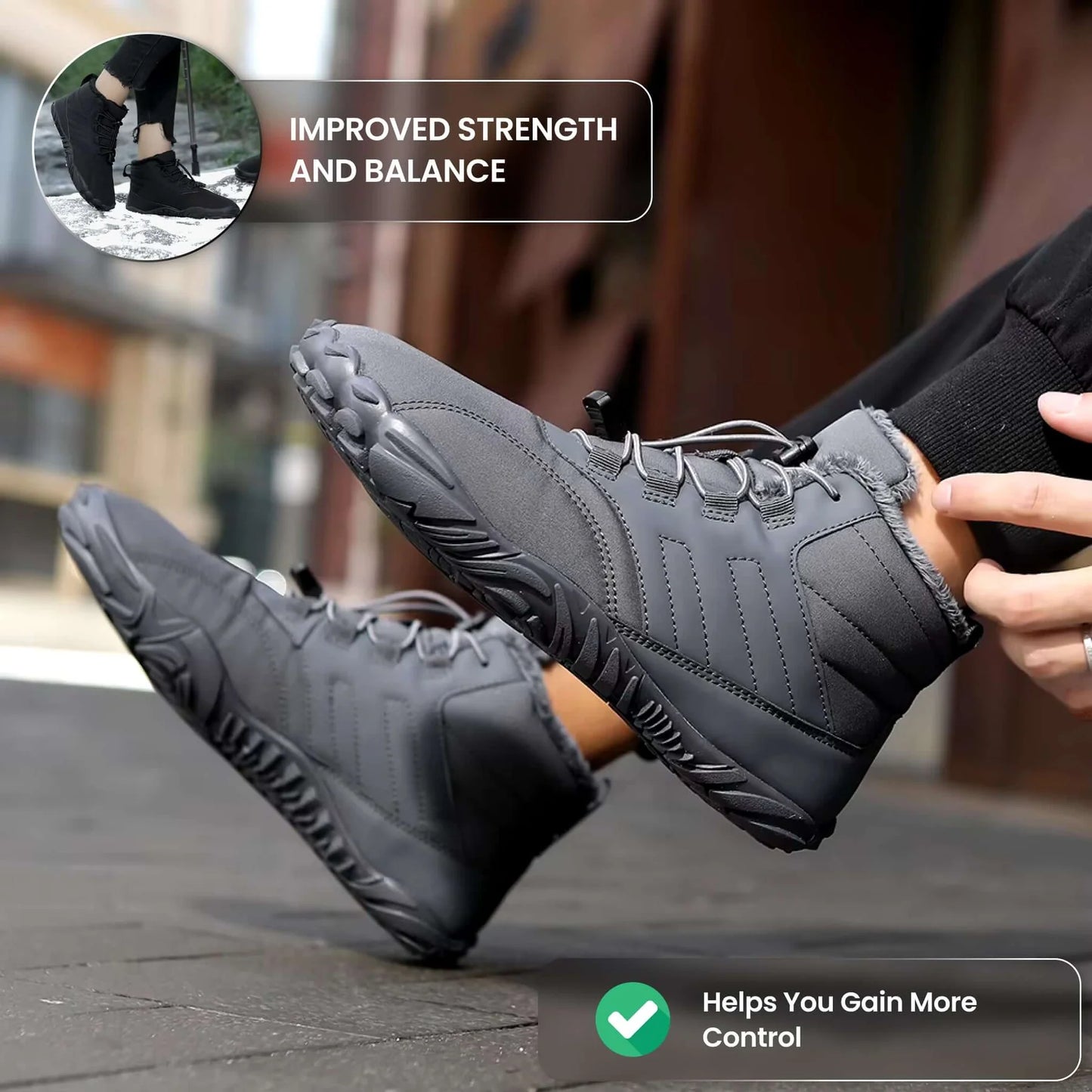 Waterproof Winter Barefoot Hiking Boots™