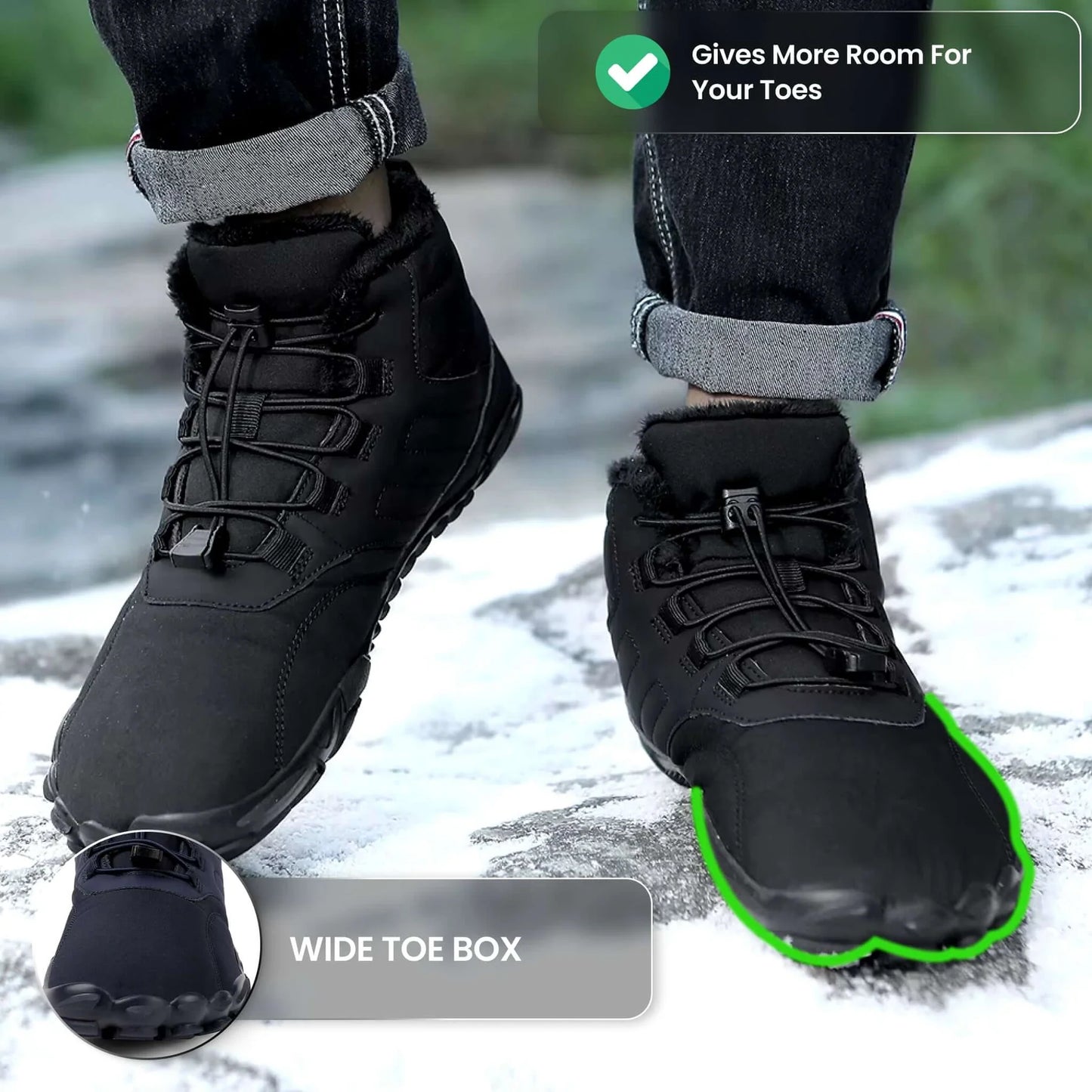 Waterproof Winter Barefoot Hiking Boots™
