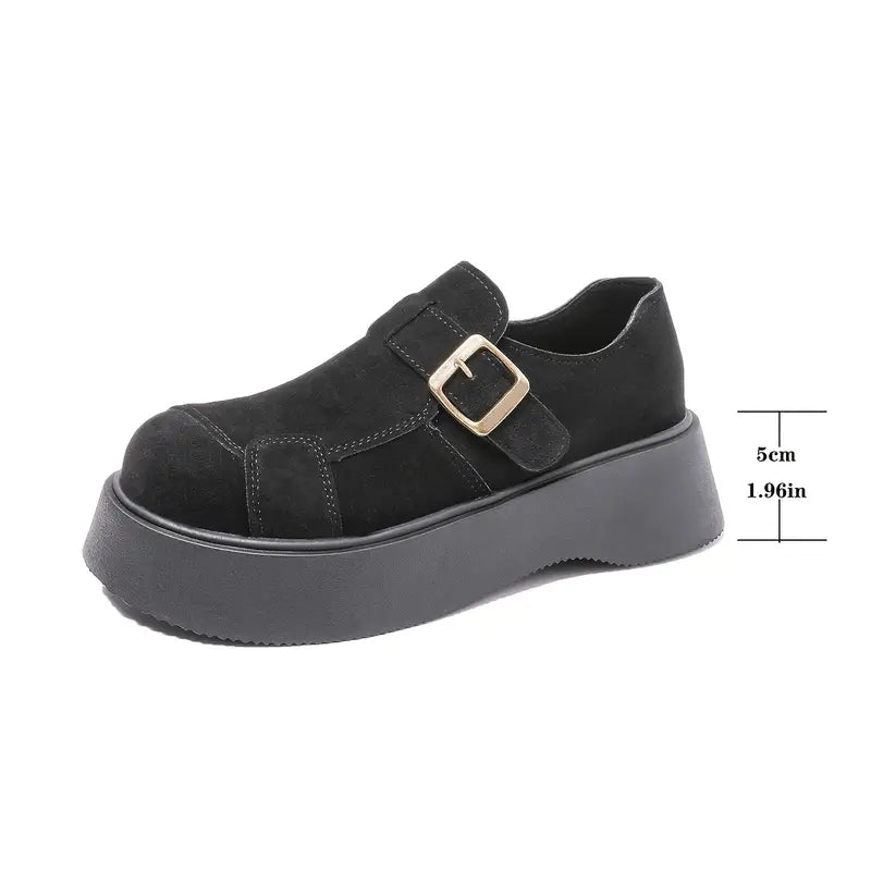 Velvet Suede Lift Buckle Platforms™