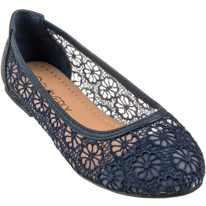 Crochet Lace Ballet Flats™
