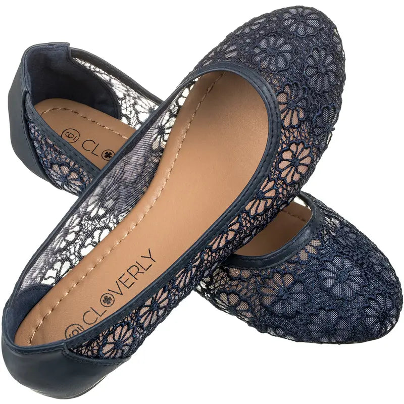 Crochet Lace Ballet Flats™