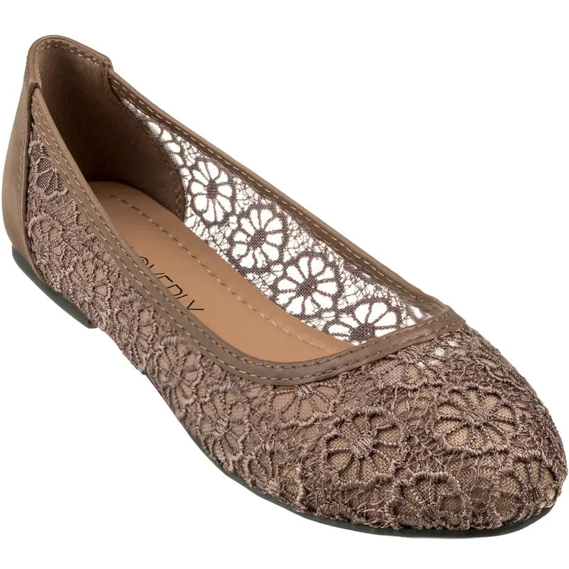 Crochet Lace Ballet Flats™
