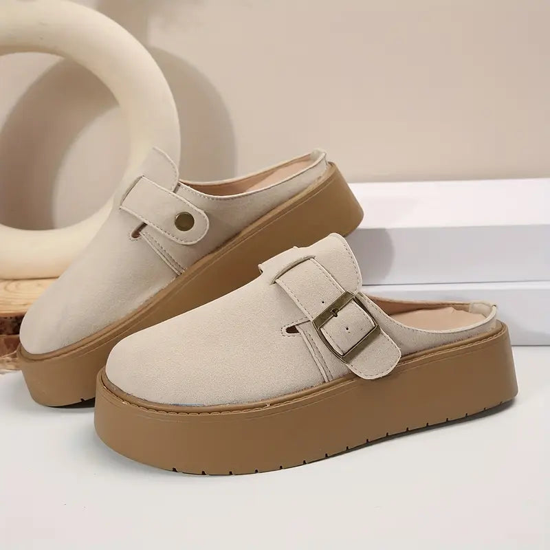 Retro Thick-Soled Half-Slippers™