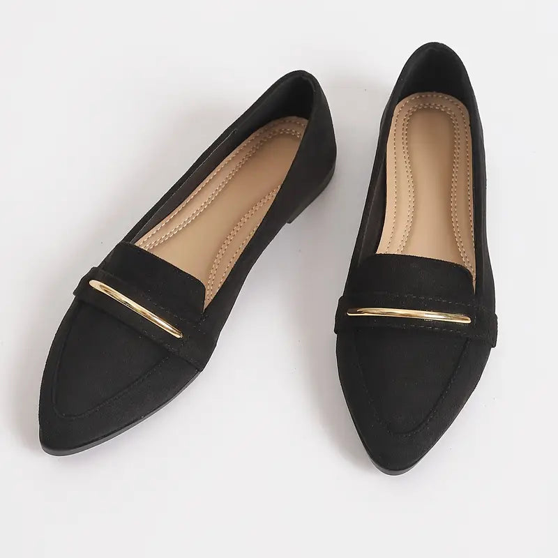 Colette Gold Trim Flats™