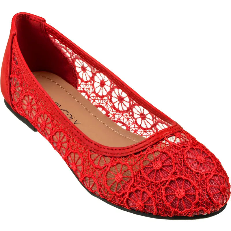 Crochet Lace Ballet Flats™