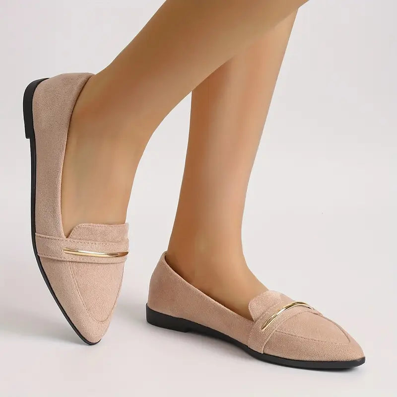 Colette Gold Trim Flats™