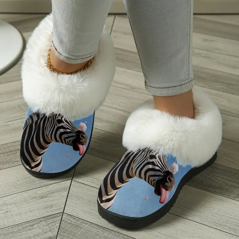 Zebra Cozy Slippers™