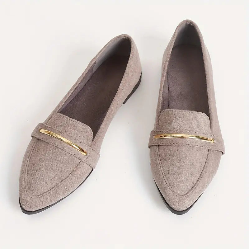 Colette Gold Trim Flats™