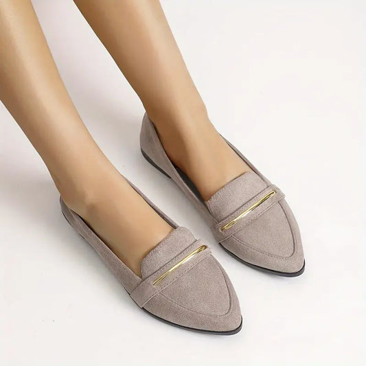 Colette Gold Trim Flats™