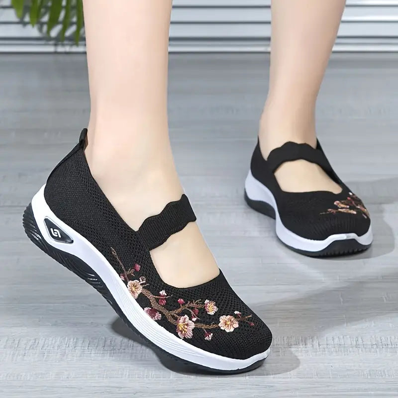 Daily Wear Knitted Floral Shoes™