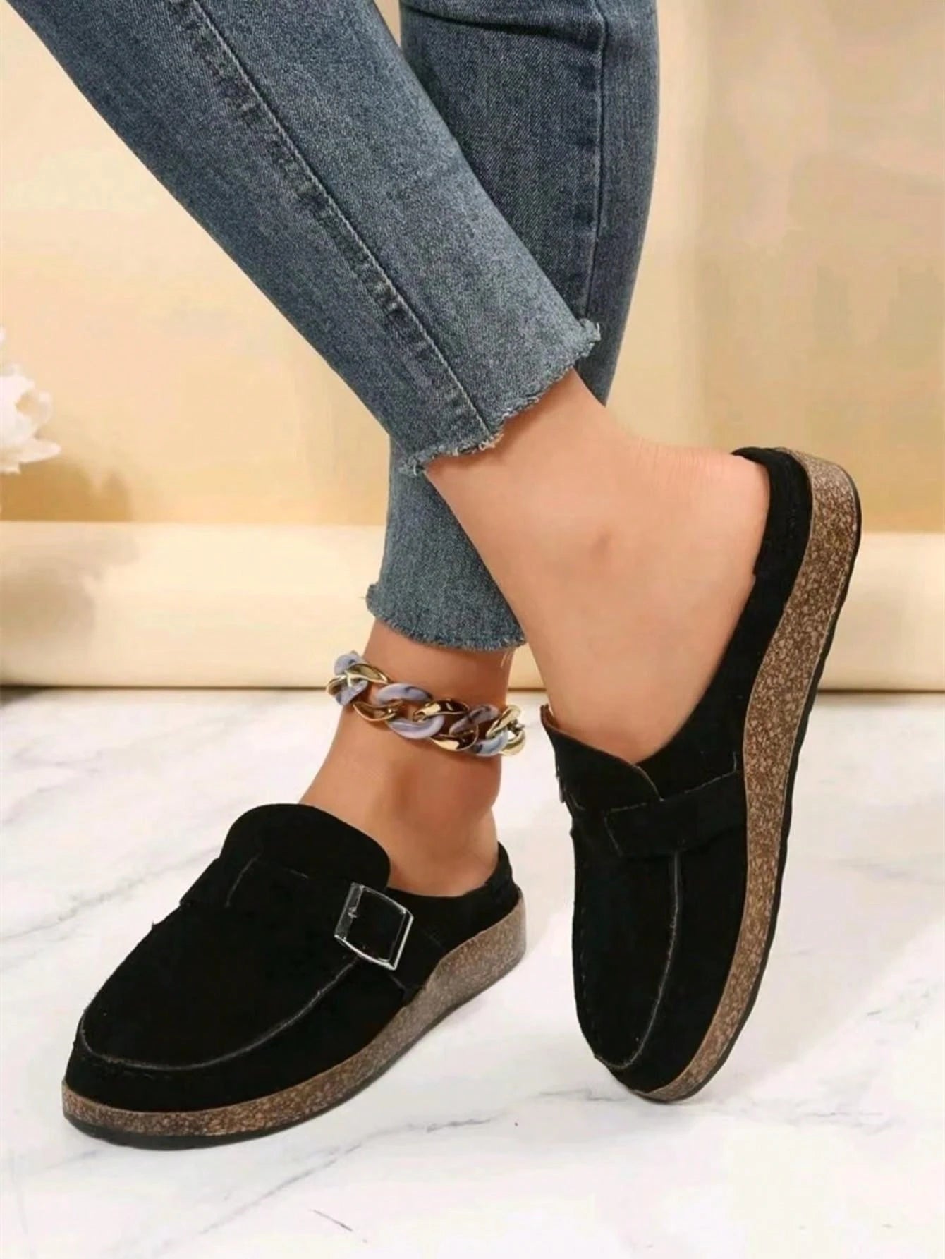 Evelyn Buckle Mules™