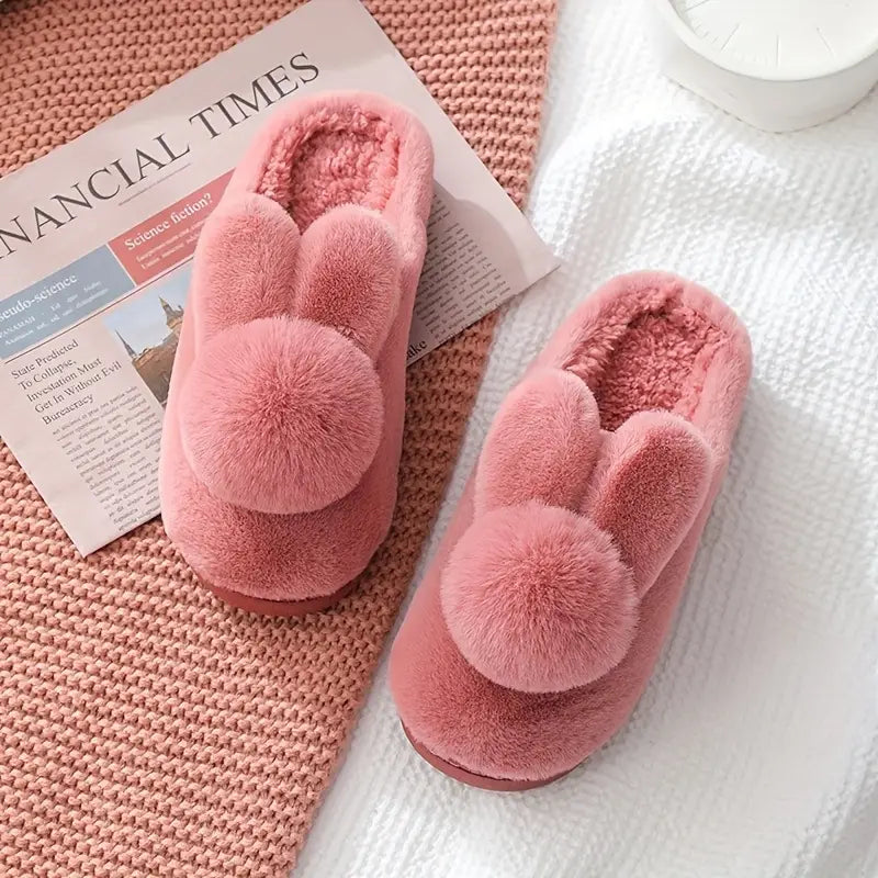 Bunny Pompom Slippers™
