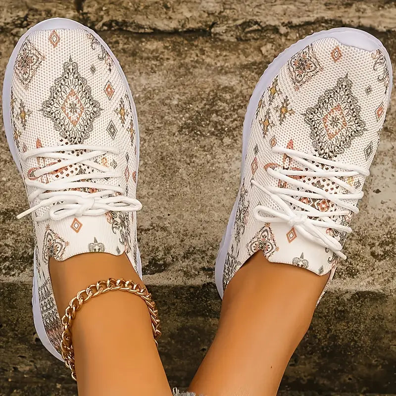 Boho Breeze Patterned Sneakers™