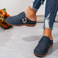 Golden Buckle Comfort Mules™