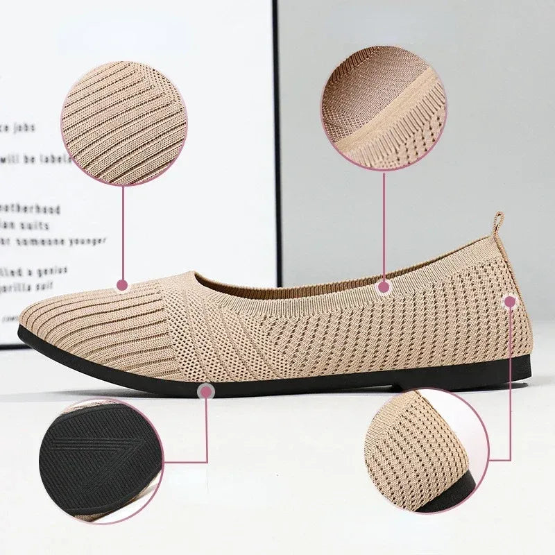 Hazel Stretch Knit Flats™