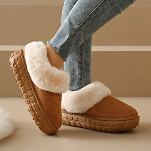 Fur Lined Suede Slippers™
