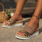Fierce Leopard Wedge Sandals™