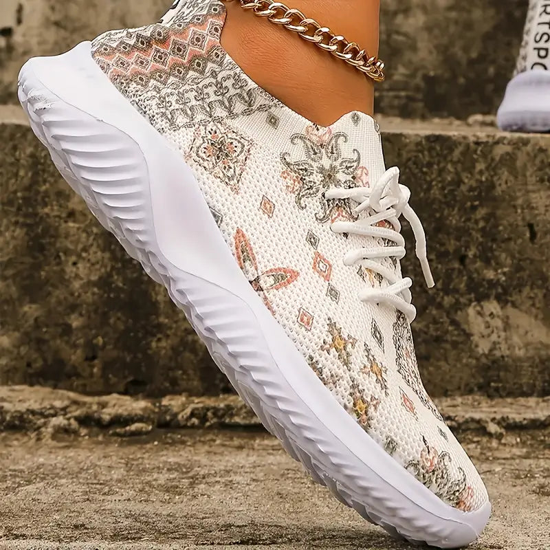 Boho Breeze Patterned Sneakers™