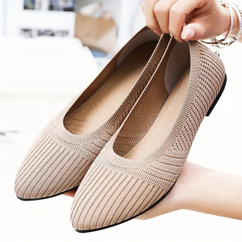Hazel Stretch Knit Flats™