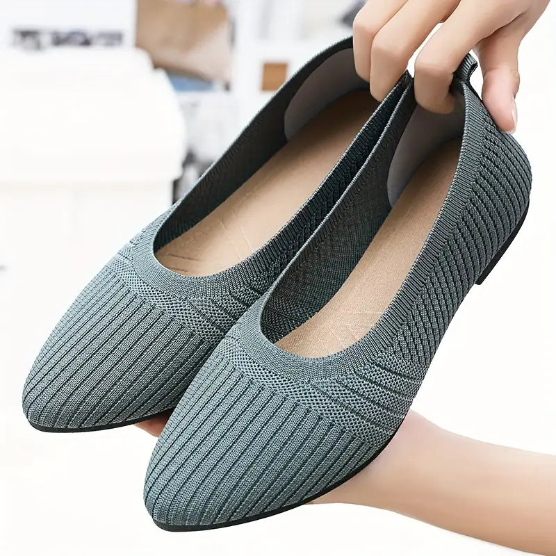 Hazel Stretch Knit Flats™