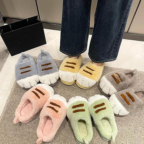 Cat Paw Plush Slippers™