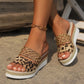 Fierce Leopard Wedge Sandals™