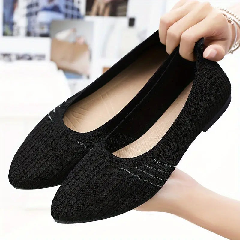 Hazel Stretch Knit Flats™