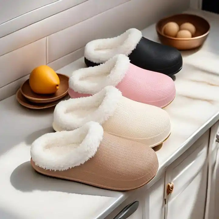 Cotton Fur Clogs™