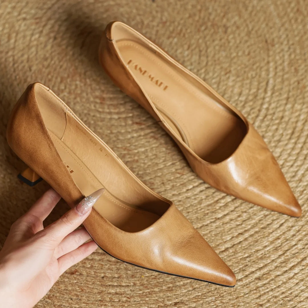 Kitten Leather Heels™