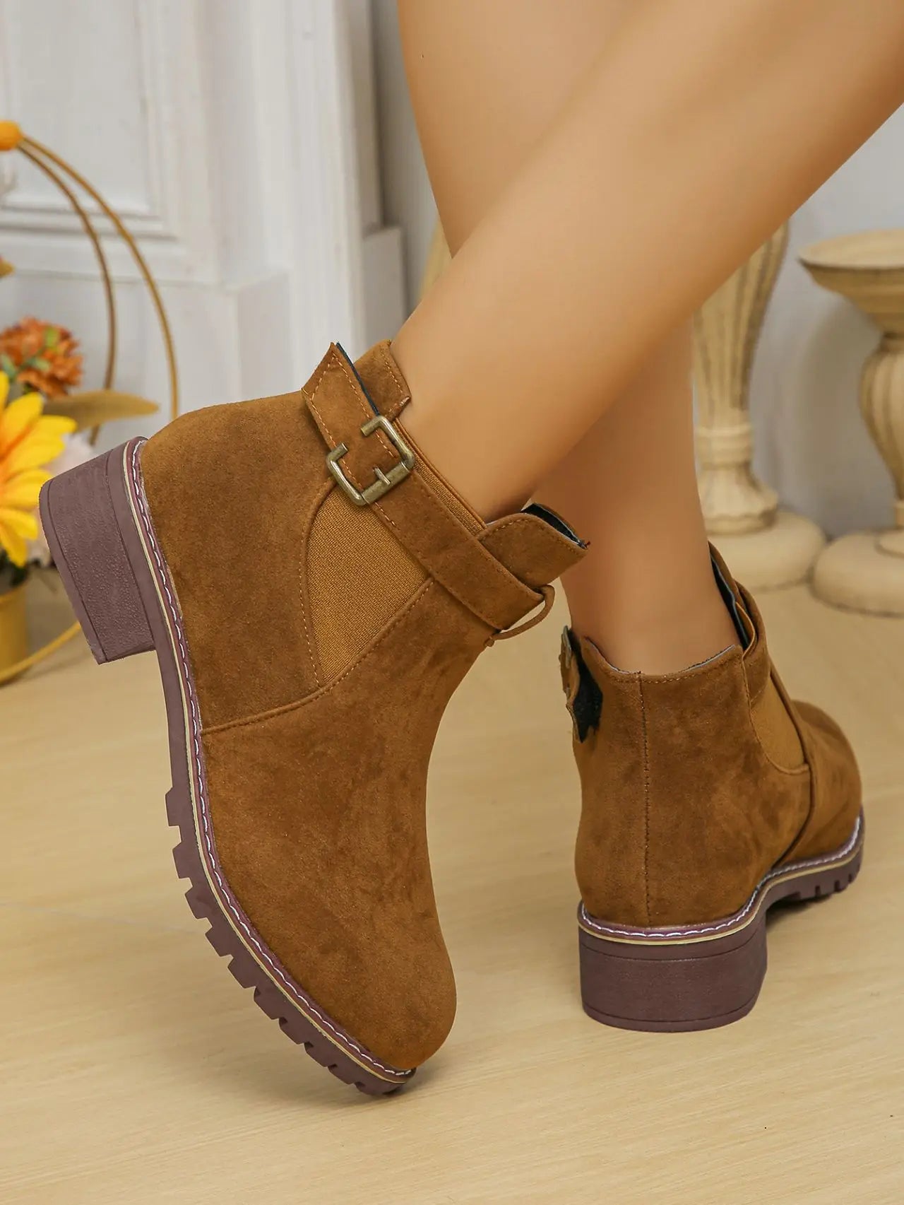 Rustic Charm Ankle Suede Boots™