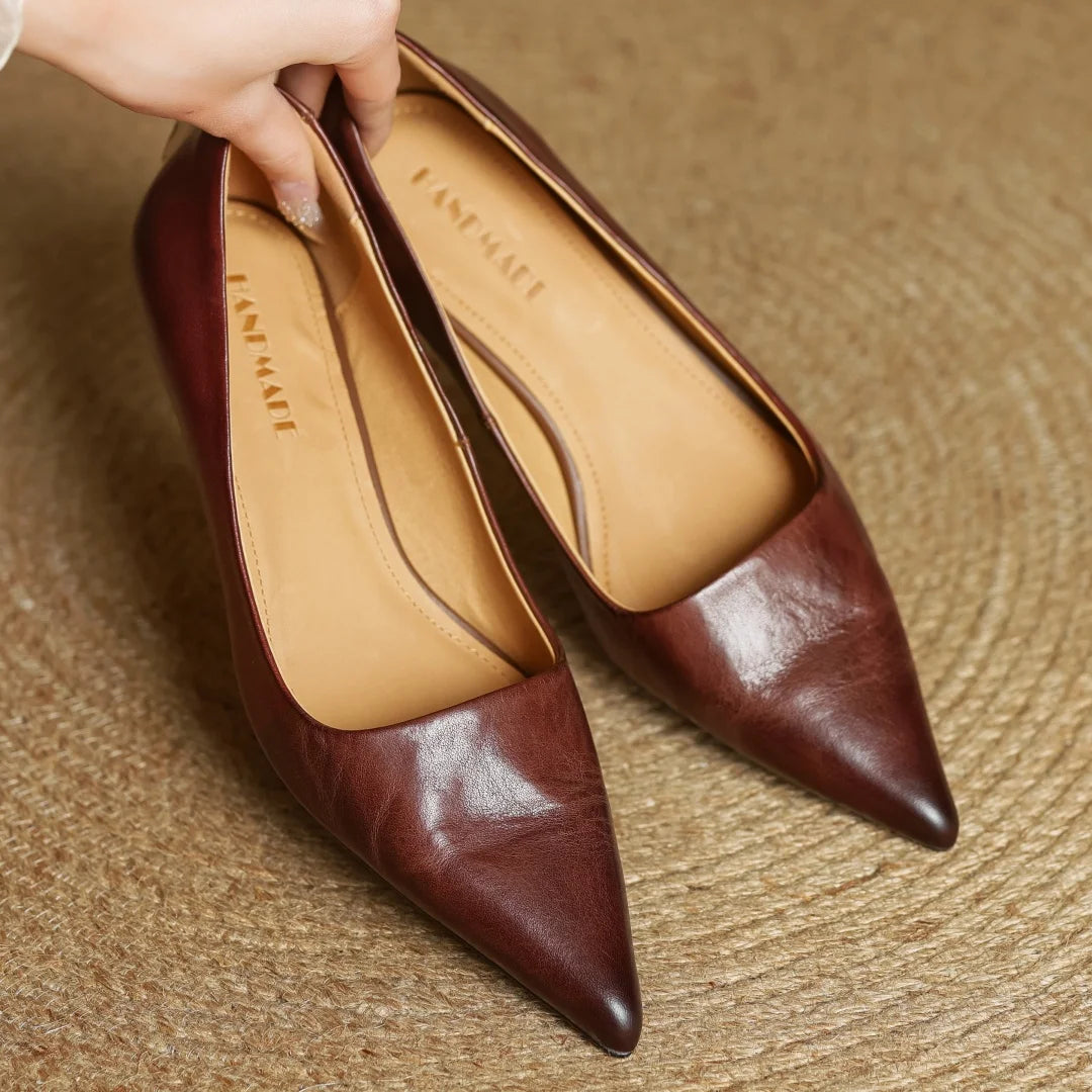 Kitten Leather Heels™
