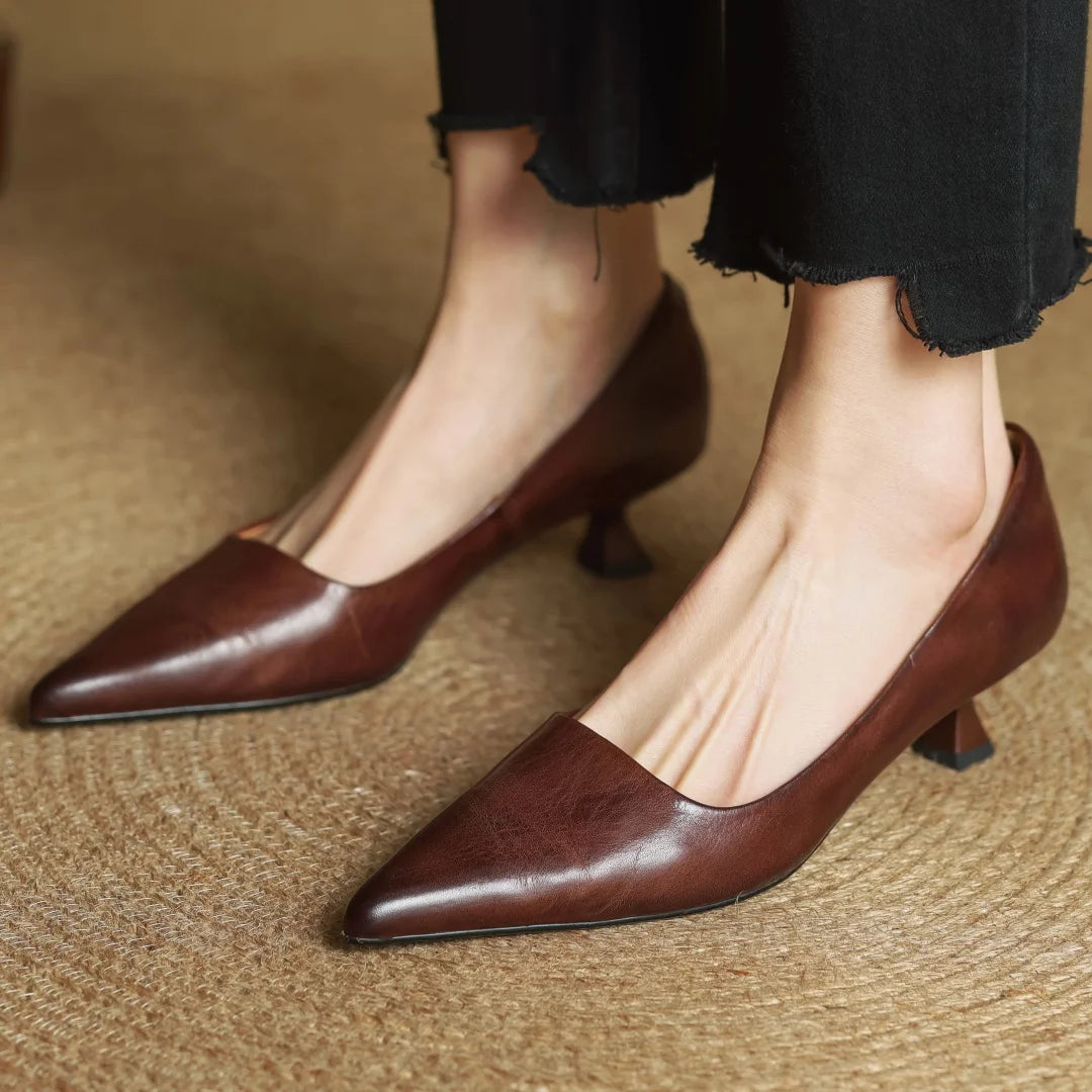 Kitten Leather Heels™