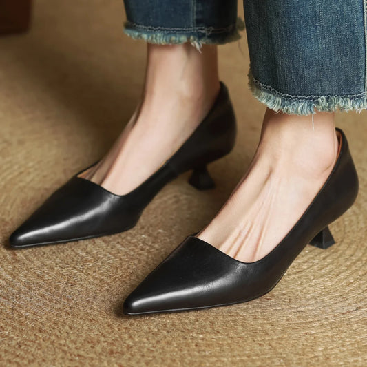 Kitten Leather Heels™