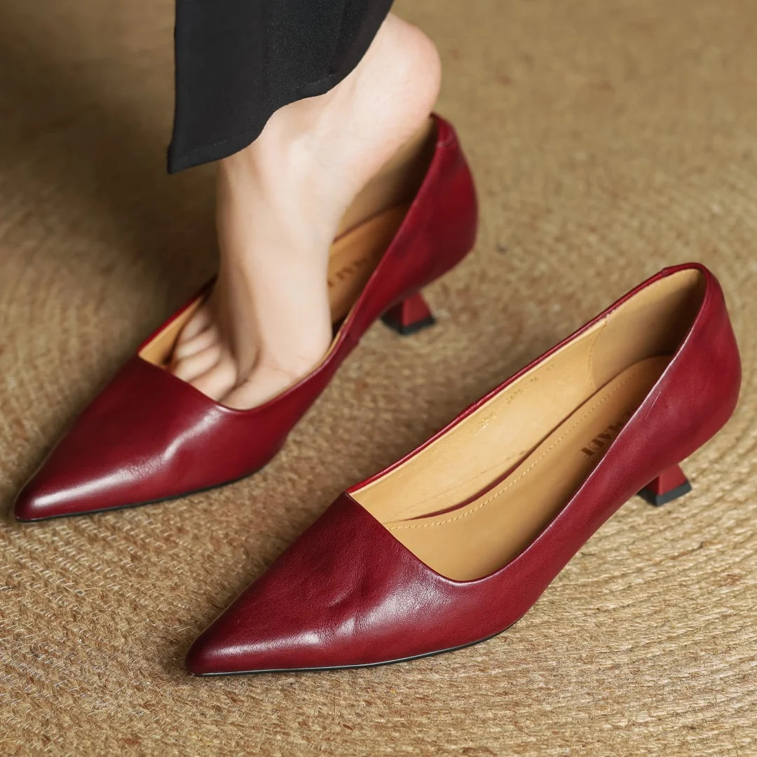 Kitten Leather Heels™