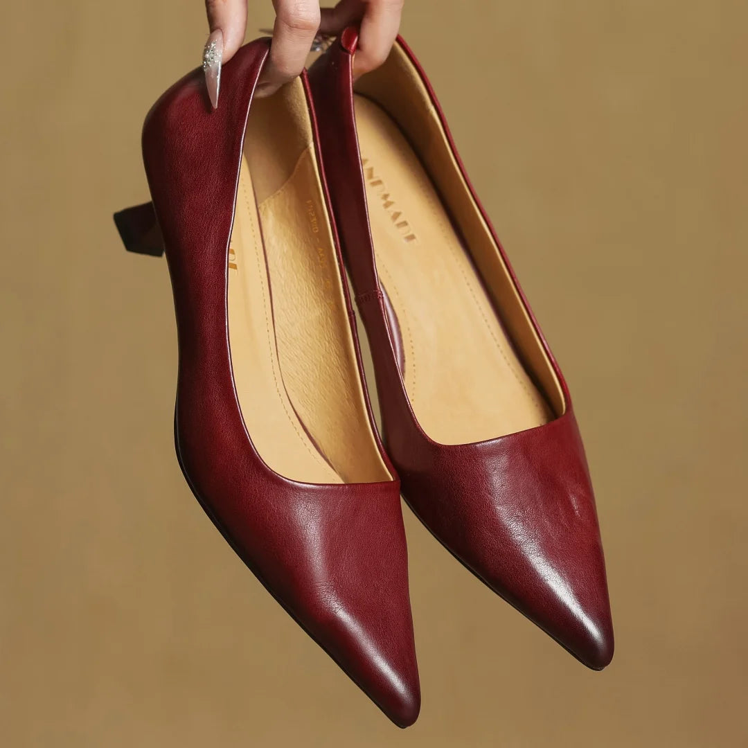 Kitten Leather Heels™