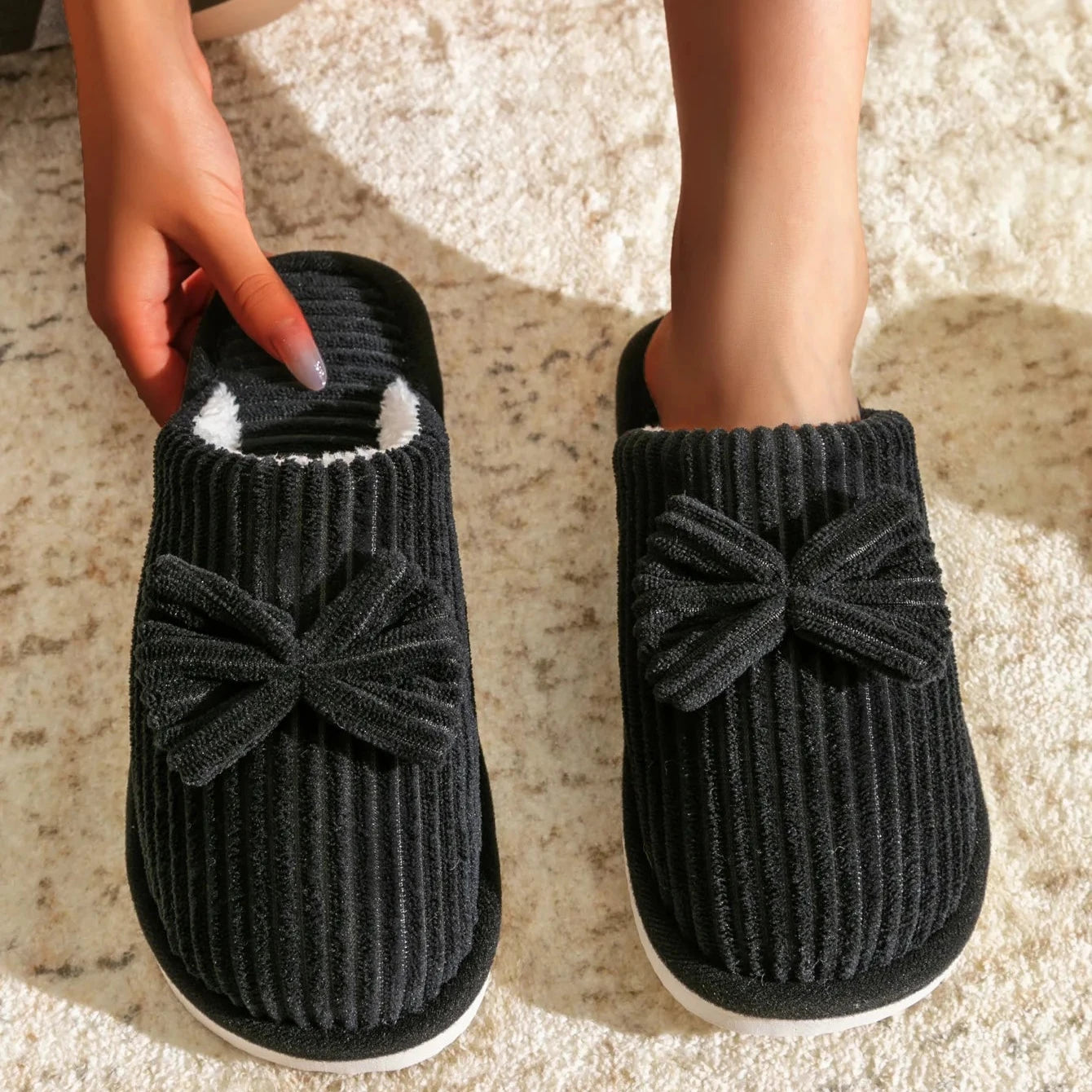 Bow Warm Slippers™