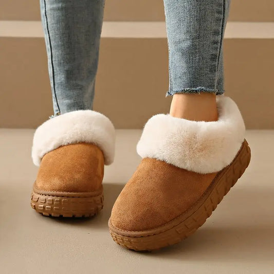 Fur Lined Suede Slippers™