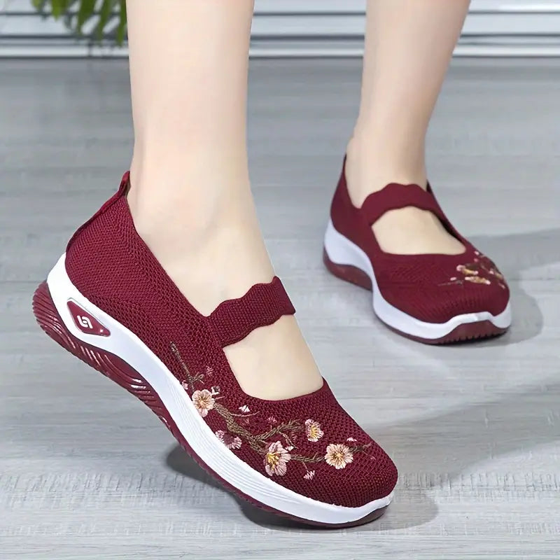 Daily Wear Knitted Floral Shoes™