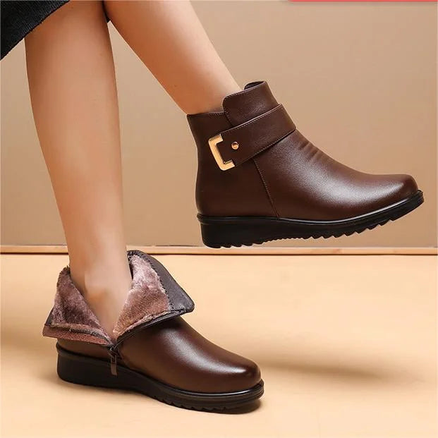 Orthopedic Buckle Leather Boots™