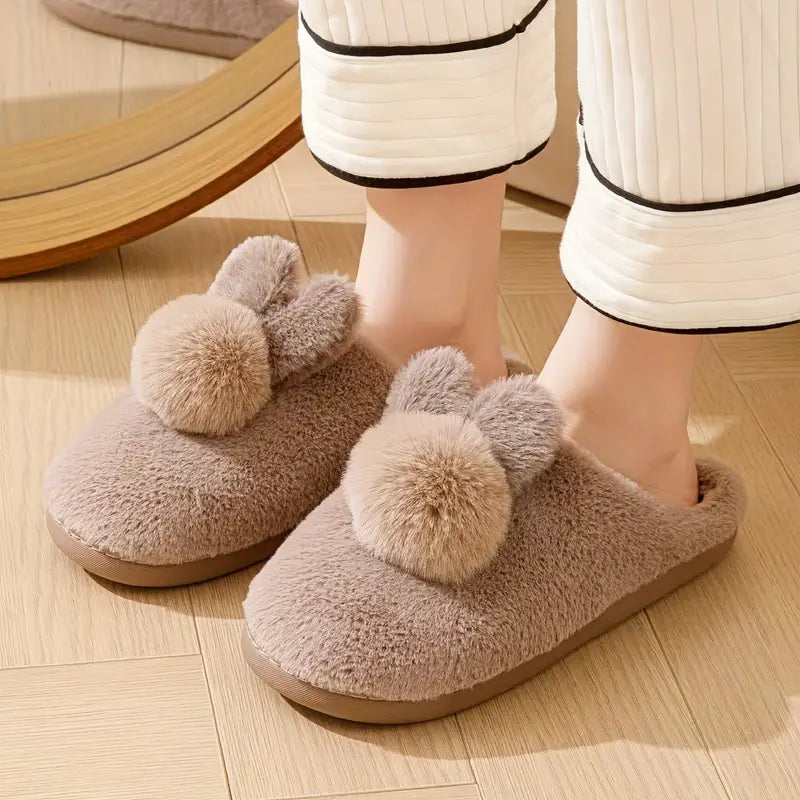 Bunny Pompom Slippers™