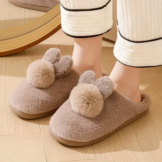 Bunny Pompom Slippers™