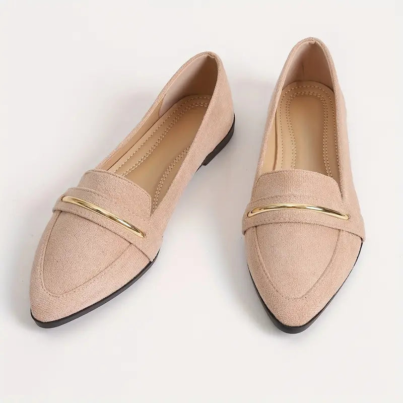 Colette Gold Trim Flats™
